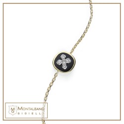 bracciale Allegra smalto con fiore medio